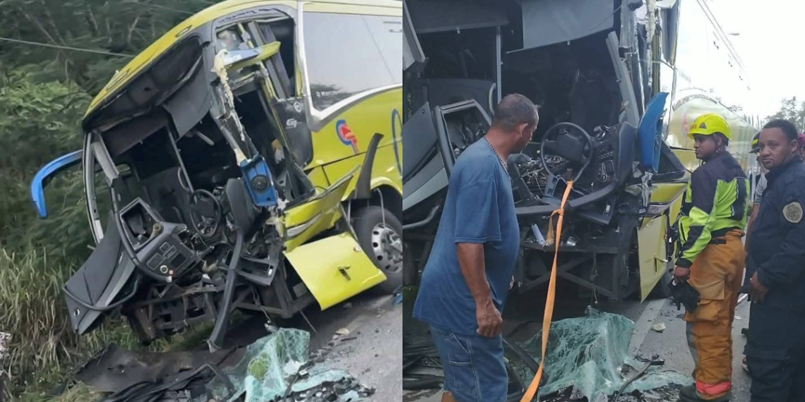 Accidente entre autobús de Caribe Tours